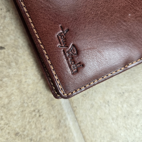 Tony Peroth Wallet Leather Italy Quality Dad Gift Brown RFID - Picture 12 of 13